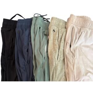 Lot of 5 All In Motion Mens Performance Athletic Shorts S Green Gray Activewear